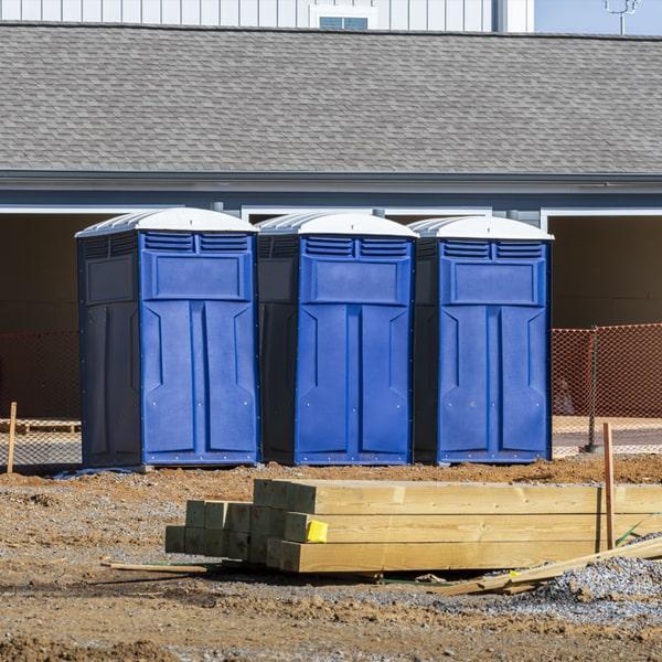 Heavy-duty construction site porta potty in McAllen, Texas